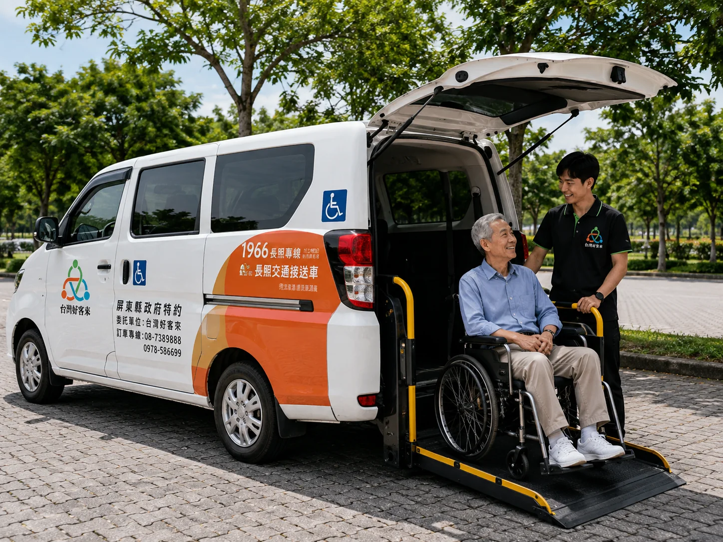 好客來車輛輪椅接送安全服務形象